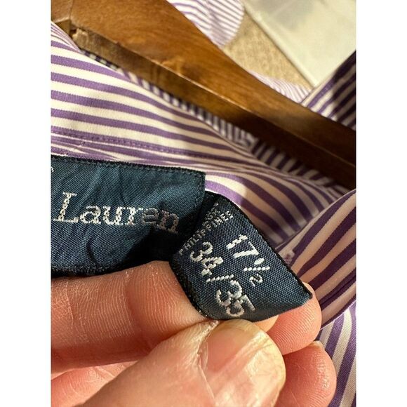 Ralph Lauren custom fit button down 17 1/2 34/35 - Picture 8 of 8